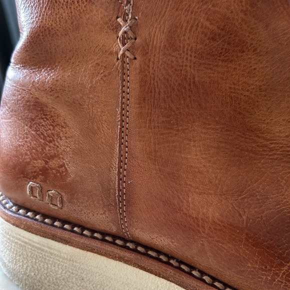 Bed Stu Women’s Tan Rustic Lydyi Vegetable Tanned Leather Ankle Boots Size 9 - Picture 13 of 16